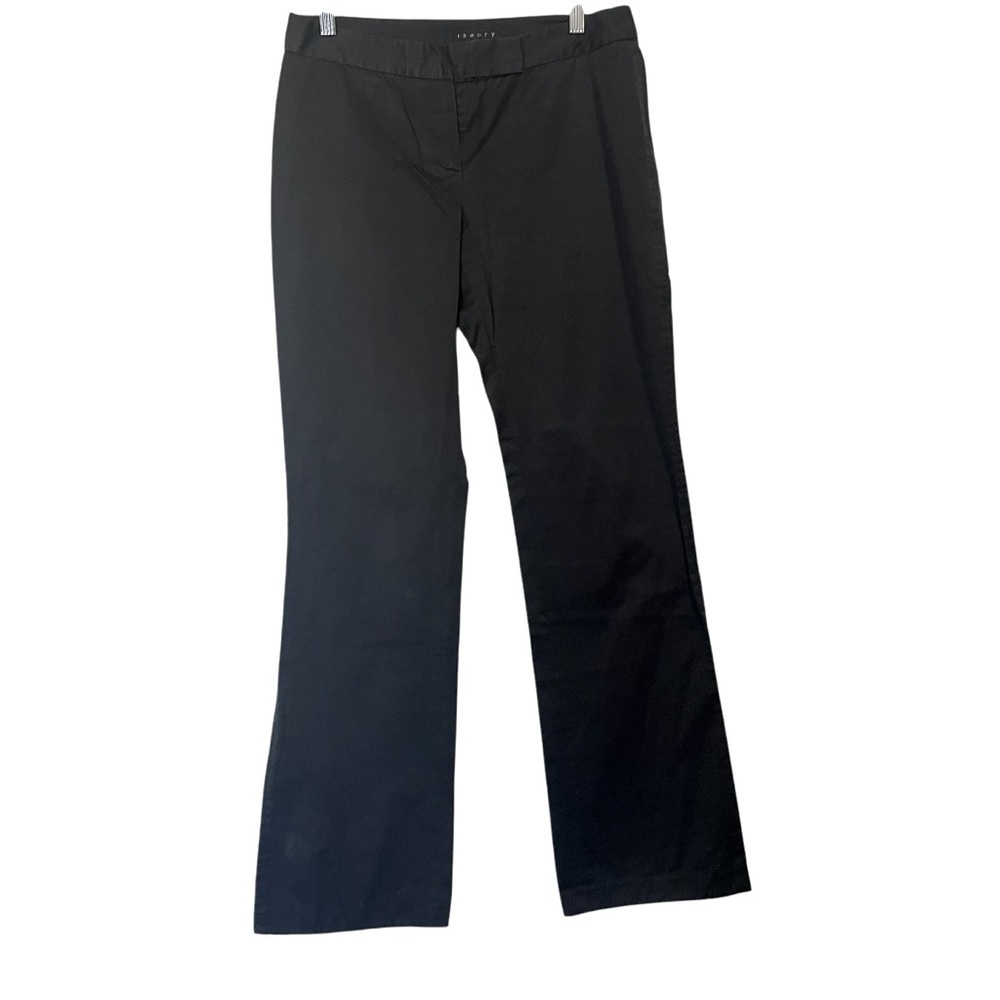 Theory Boot Cut Cotton Office Black Dress‎ Pants Size 29
